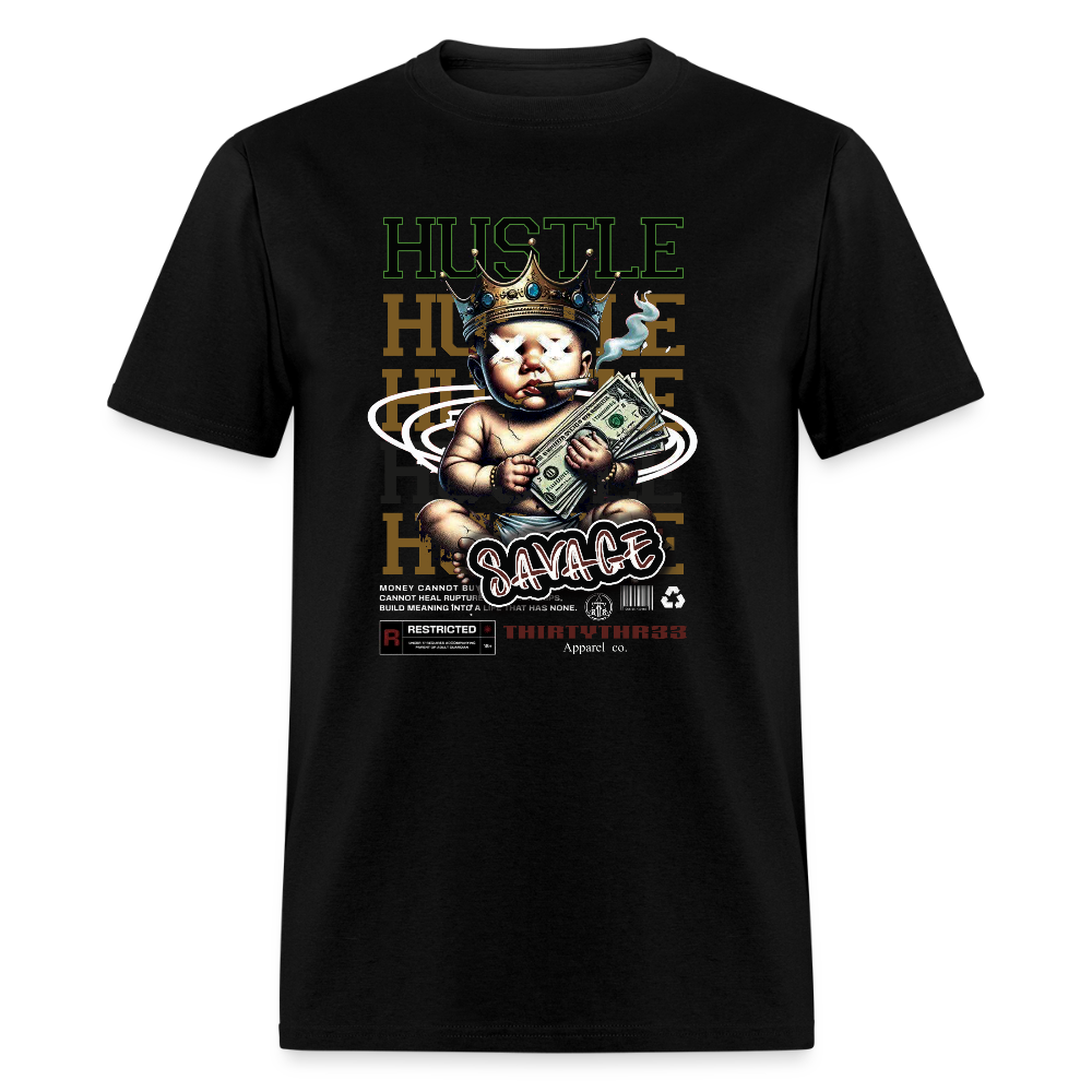 Hustle Savage Baby Dollar Tee - black