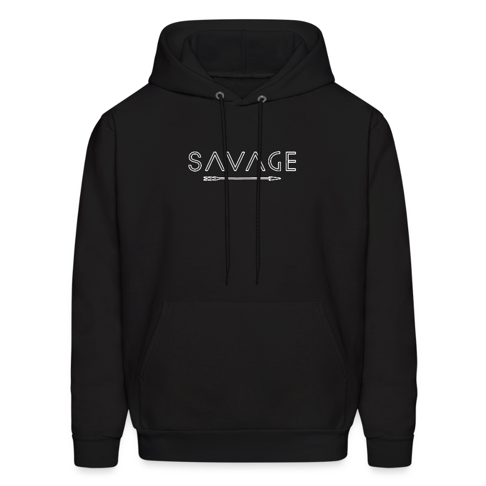 Savage Vibes Hoodie – Bold and Edgy Streetwear Pullover Men's Hoodie - black
