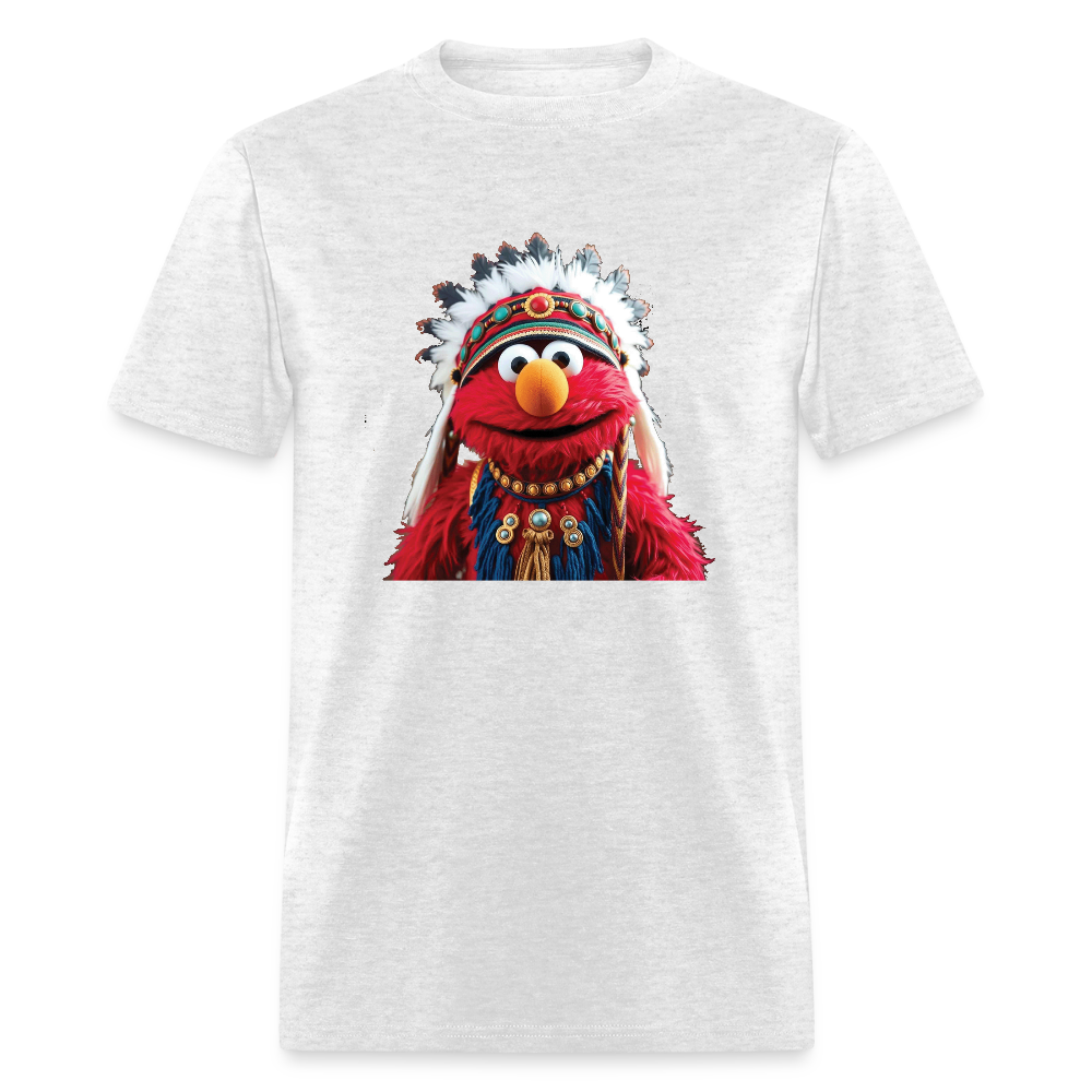 Native Elmo Graphic Tee – Unique Cultural Streetwear T-Shirt - light heather gray
