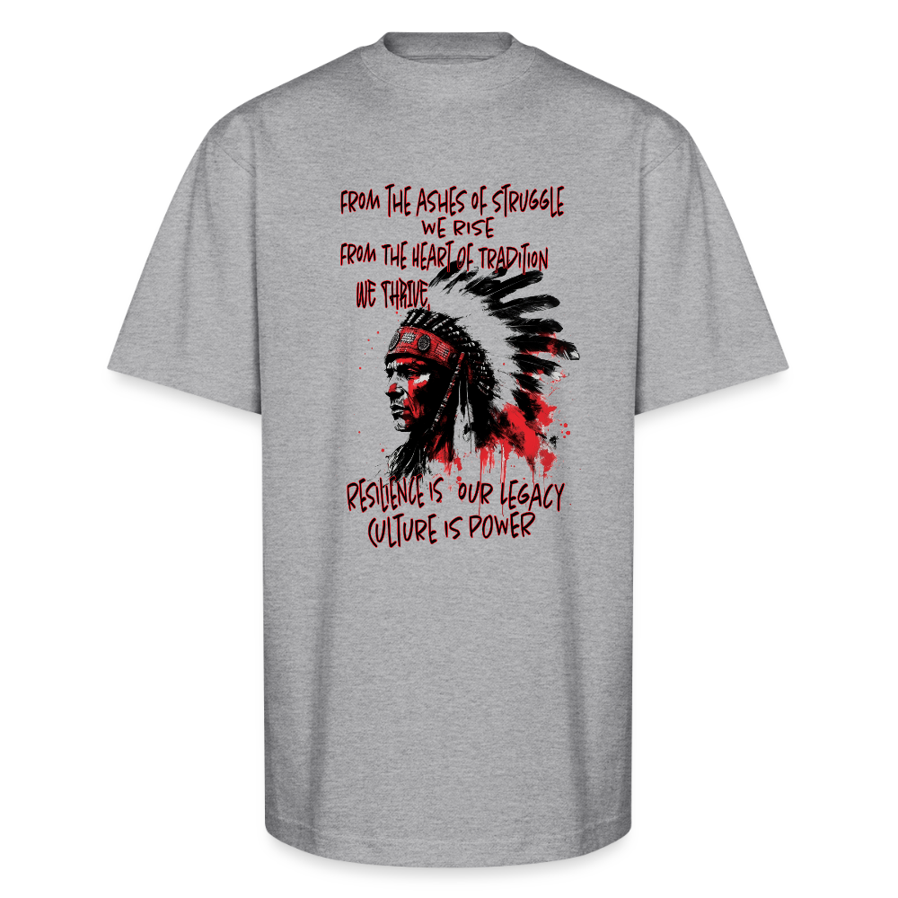 the heart of tradition Unisex Oversized Heavyweight T-Shirt - heather gray