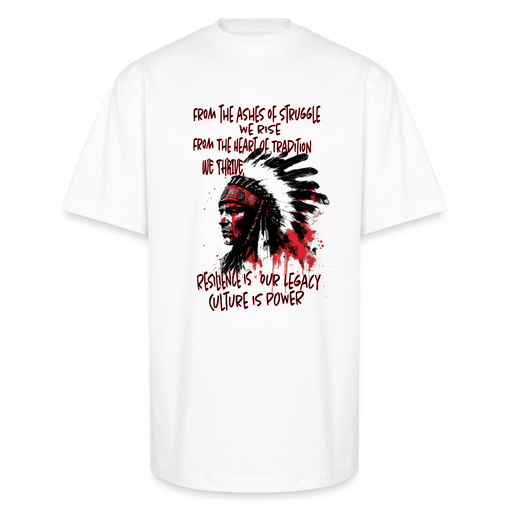 the heart of tradition Unisex Oversized Heavyweight T-Shirt - white