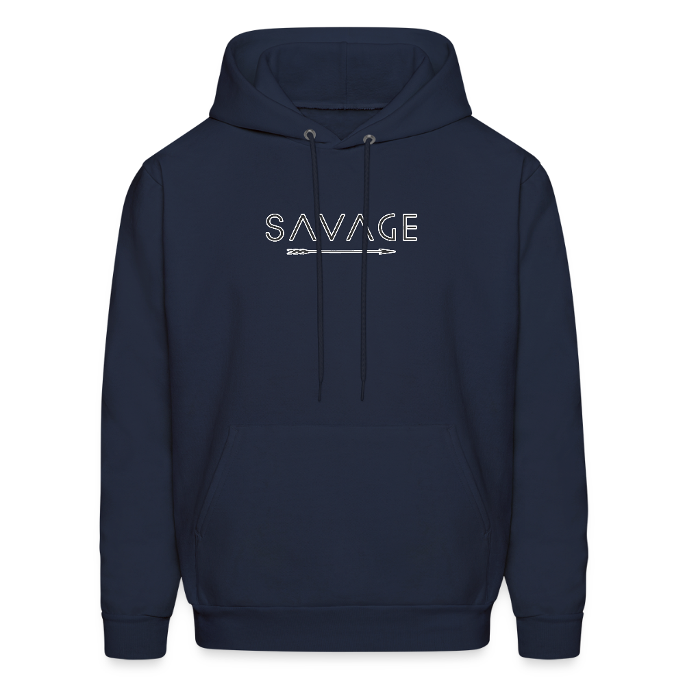Savage Vibes Hoodie – Bold and Edgy Streetwear Pullover Men's Hoodie - navy