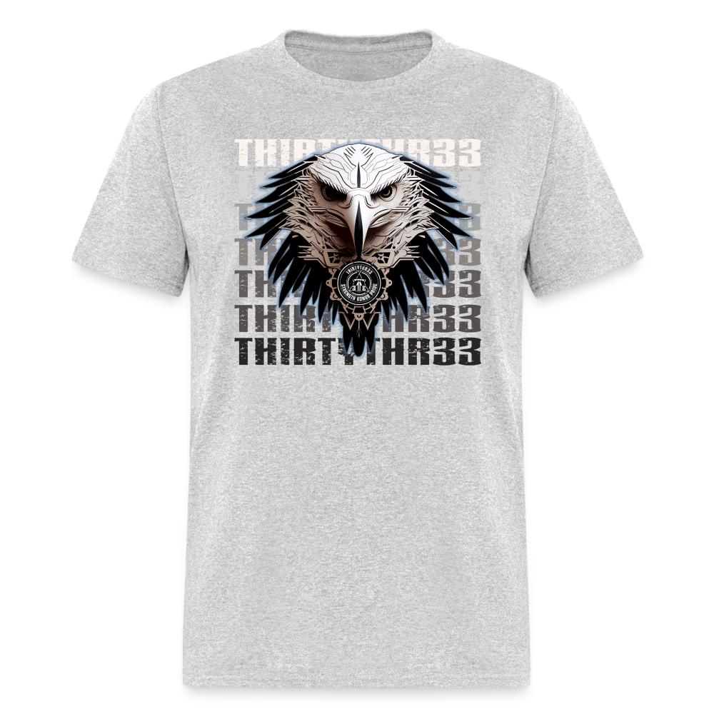 ThirtyThr33 eagle print - heather gray