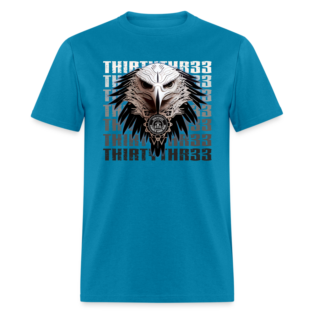 ThirtyThr33 eagle print - turquoise