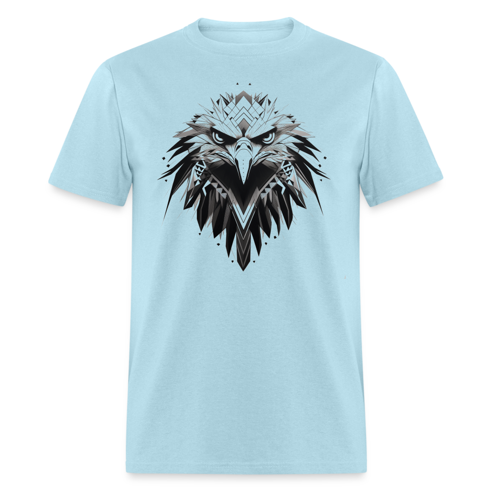 Screaming eagle print tshirt - powder blue