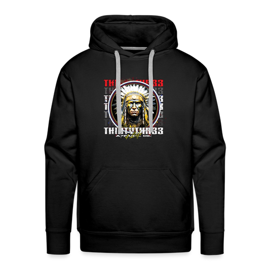 33 Warrior print  Premium Hoodie - black